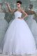 Ball Gown Strapless Floor-length Wedding Dress with Appliques