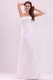 Cheap Column Strapless Floor-length Wedding Dress with Appliques