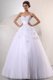Sweetheart Ball Gown Hand Made Flowers and Pleats Wedding Dress