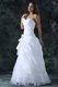Sweetheart Column Ruche Decorate Floor-length Wedding Dress