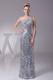 Sequin One Shoulder Column Floor-length Prom Dress