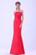 Sexy Slinky Ruching Prom Gown with Half Bow Accents on The Back