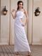 One Shoulder Prom Dress With Beaded Ankle-length Chiffon For Party