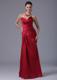 Sexy V-neck Ruching Long Zipper-up Back Prom Dress For Ladies