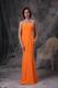 Mermaid Strapless Full Length Prom Dress in Orange On Sale