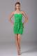 Ruched Column Sweetheart Spring Green Mini-length 2013 Cocktail Dress