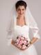 Elegant Rose Pink Round Shape Wedding Bouquet For Bride