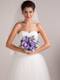 Warm Purple Round Shape Hand-tied Wedding Bridal Bouquet