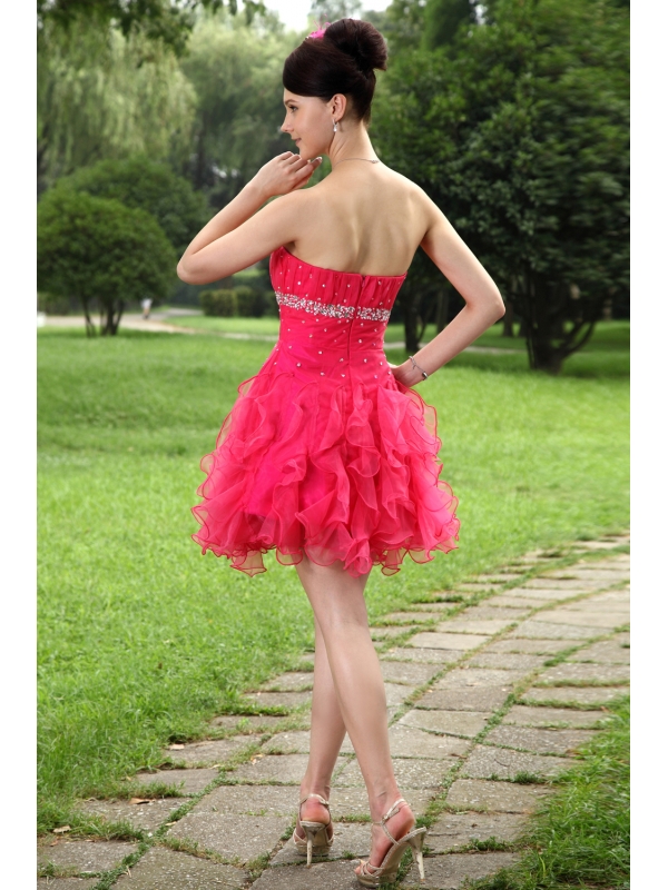 Black Empire Sweetheart Tea-length Hand Made Flowers Party Dress