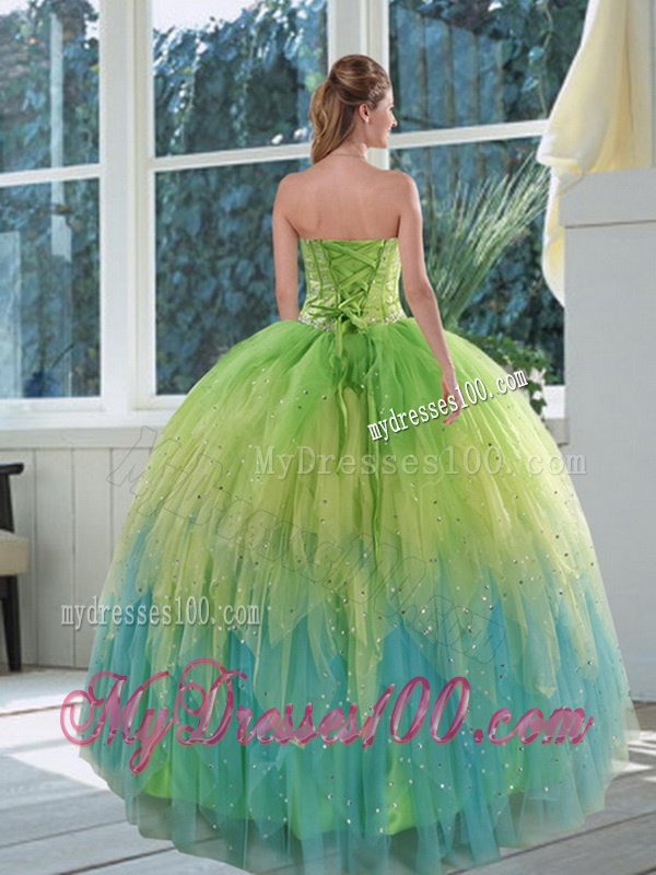 Luxurious Multi-color Quinceanera Dresses with Appliques and Ruffles