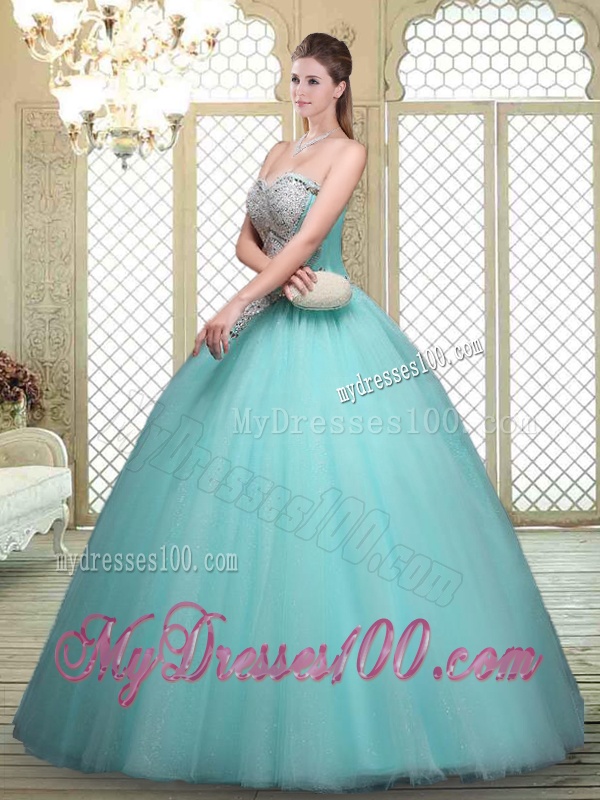 Modest Sweetheart Beading Quinceanera Gowns for Summer