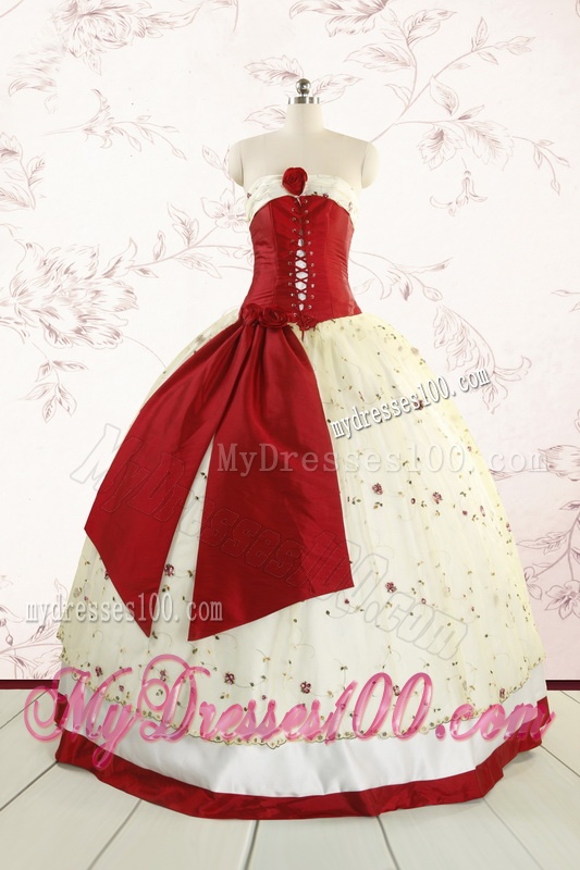 Most Popular Multi Color Quinceanera Gowns with Appliques and Bowknots