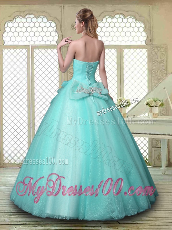 New Style Beading Sweetheart Quinceanera Dresses in Aqua Blue