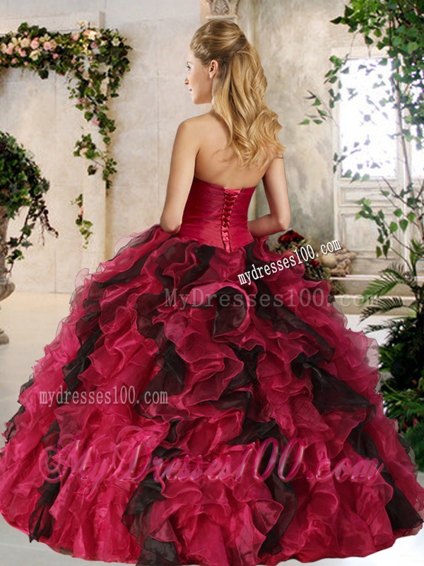 Top Selling Ball Gown Multi Color Sweet 16 Dresses with Beading and Ruffles