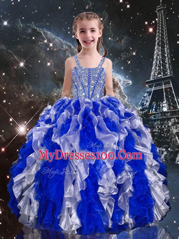 Excellent Floor Length Ball Gowns Sleeveless Multi-color Quinceanera Dress Lace Up