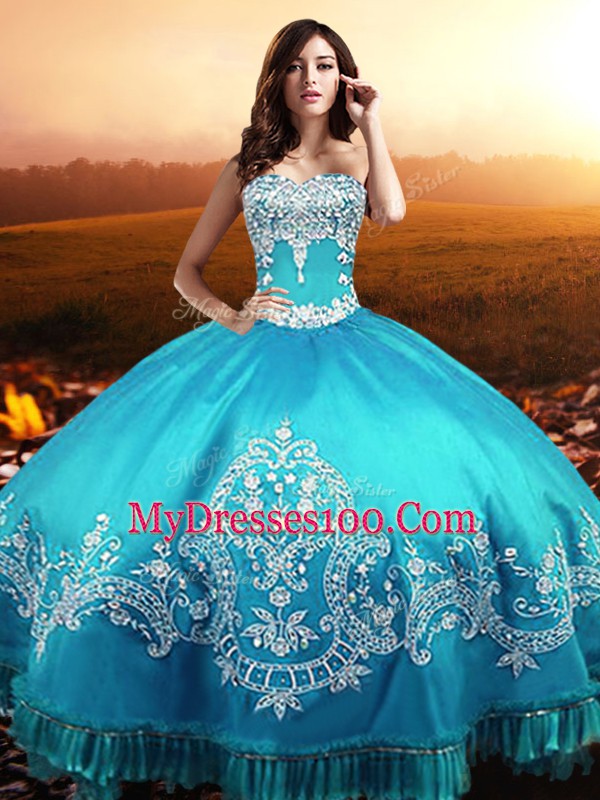 Sleeveless Beading and Appliques Lace Up 15 Quinceanera Dress