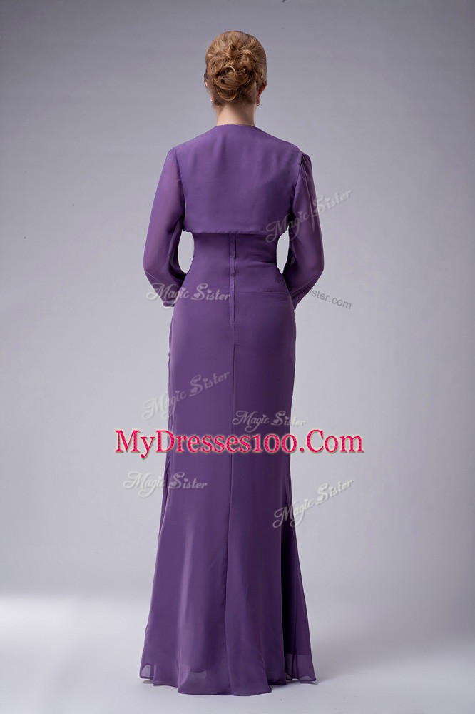 Blue Straps Zipper Beading Mother of Bride Dresses Sleeveless