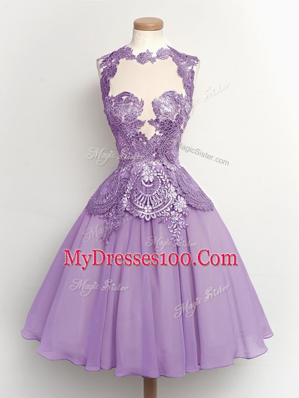 Fashion Sleeveless Lace Lace Up Quinceanera Dama Dress