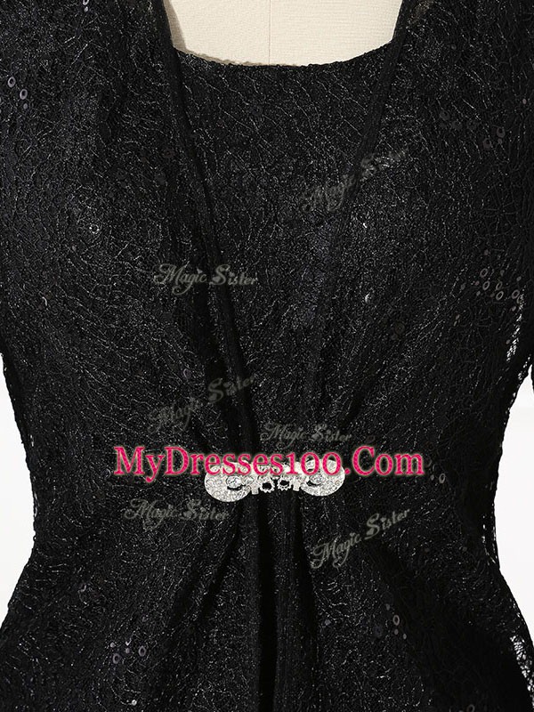 Long Sleeves Zipper Floor Length Lace Mother Of The Bride Dress