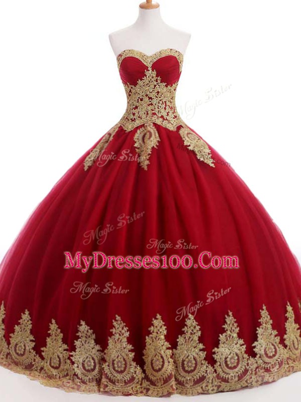 Vintage Wine Red Sleeveless Ruffles and Sequins Floor Length Quinceanera Gowns