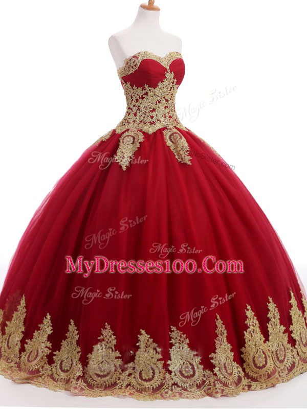 Vintage Wine Red Sleeveless Ruffles and Sequins Floor Length Quinceanera Gowns