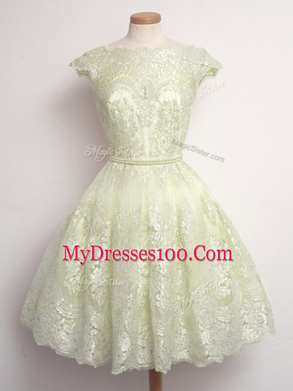 New Style Cap Sleeves Lace Lace Up Court Dresses for Sweet 16