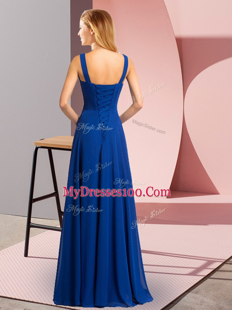 Romantic Chiffon Sleeveless Evening Dress and Beading
