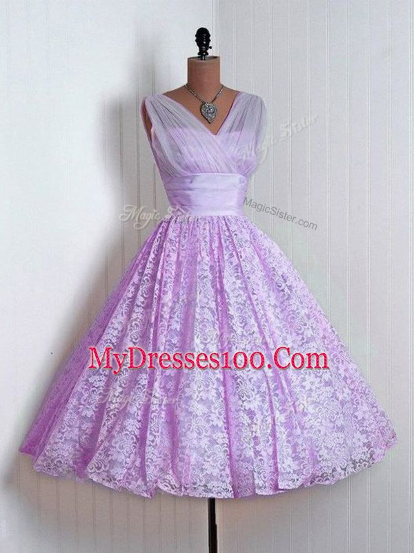 Affordable Lace Sleeveless Mini Length Wedding Guest Dresses and Lace