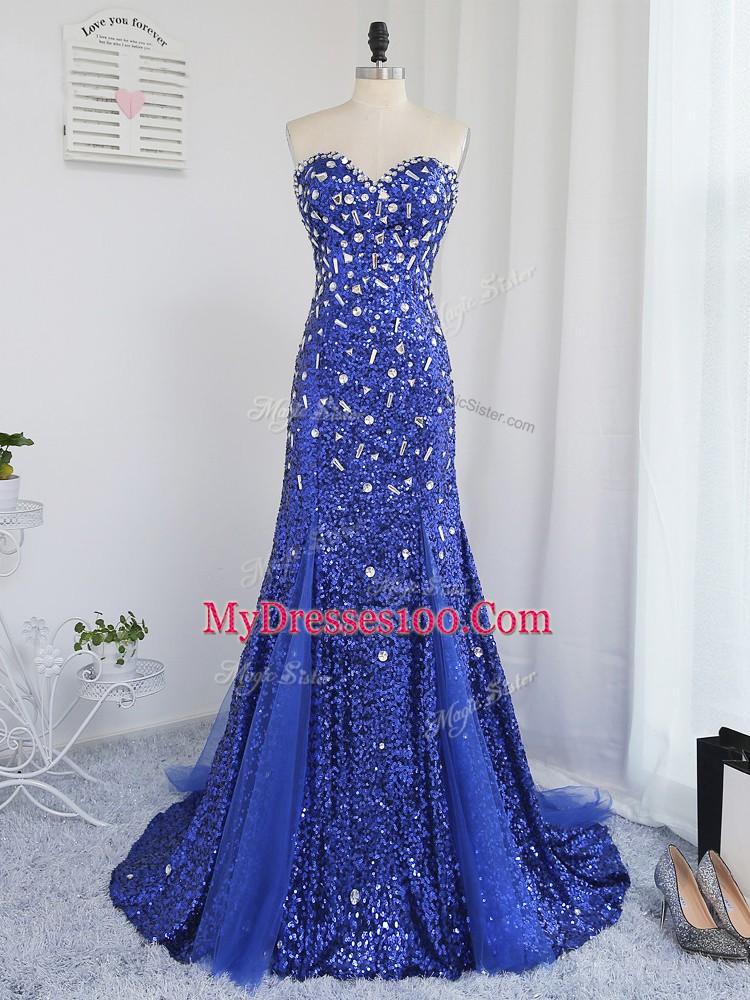 Sweetheart Sleeveless Tulle and Sequined Pageant Dress for Teens Beading and Sequins Zipper