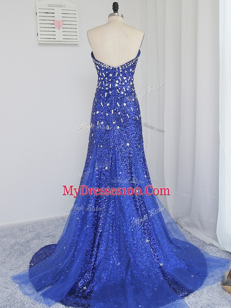Sweetheart Sleeveless Tulle and Sequined Pageant Dress for Teens Beading and Sequins Zipper
