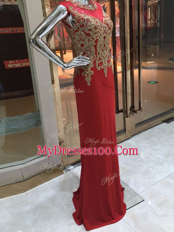 Extravagant Red Sleeveless Chiffon Zipper Homecoming Dress for Prom and Military Ball and Sweet 16