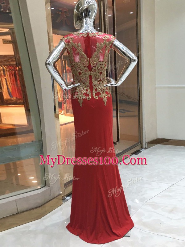 Extravagant Red Sleeveless Chiffon Zipper Homecoming Dress for Prom and Military Ball and Sweet 16