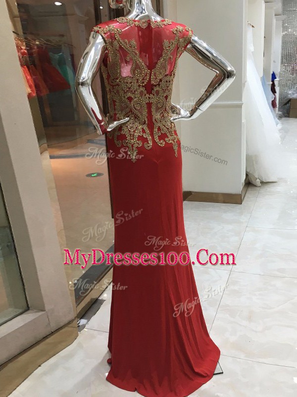 Extravagant Red Sleeveless Chiffon Zipper Homecoming Dress for Prom and Military Ball and Sweet 16