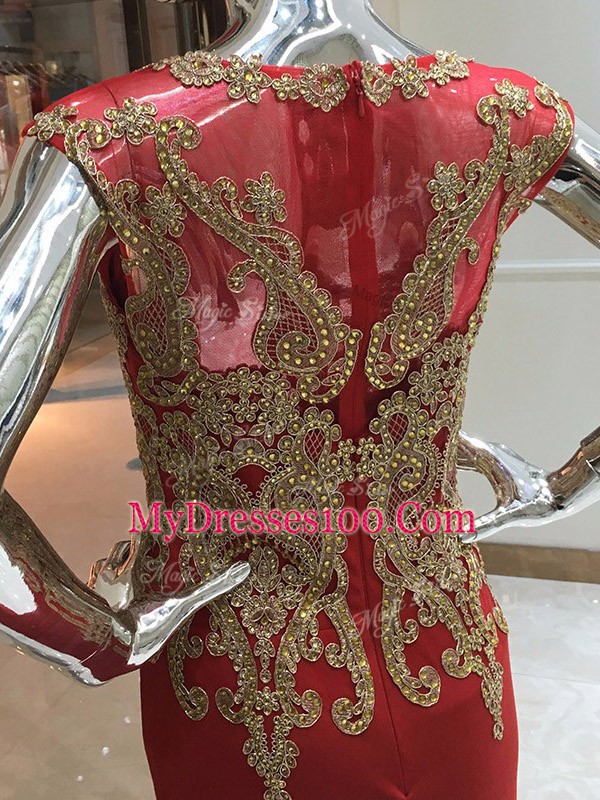 Extravagant Red Sleeveless Chiffon Zipper Homecoming Dress for Prom and Military Ball and Sweet 16