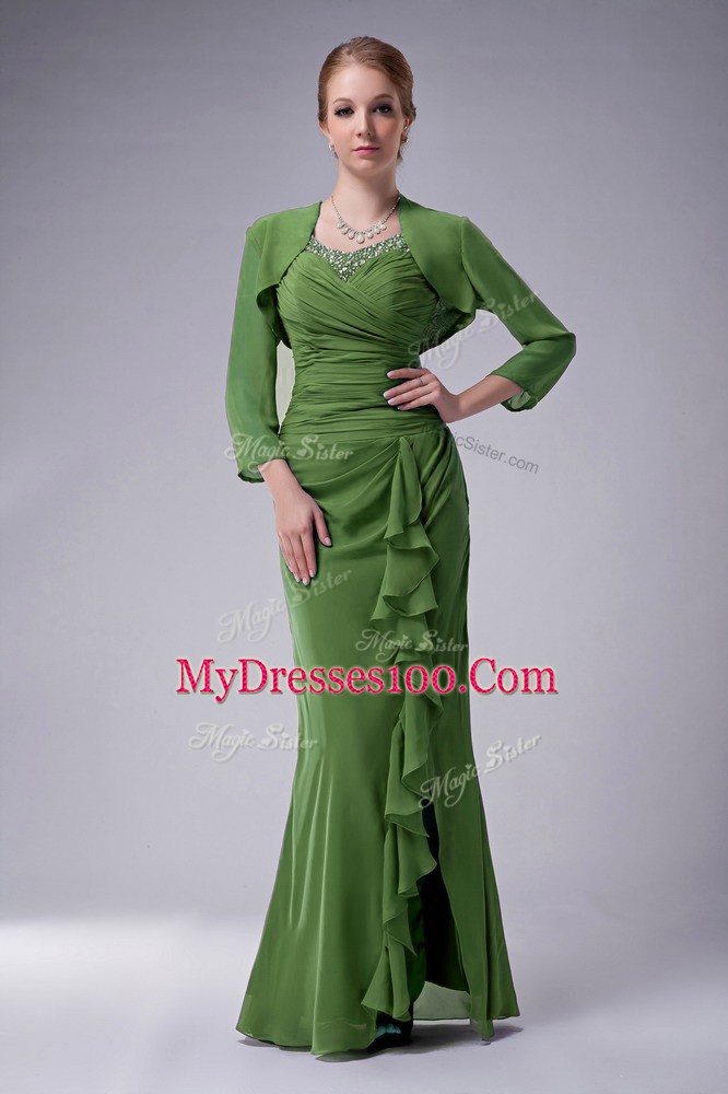 Excellent Sleeveless Beading Zipper Mother Of The Bride Dress