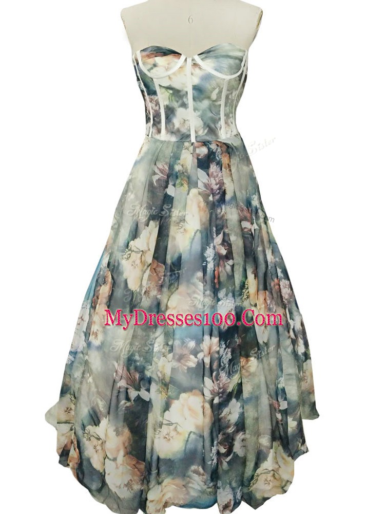 Discount Multi-color Sweetheart Zipper Ruching Homecoming Dress Sleeveless