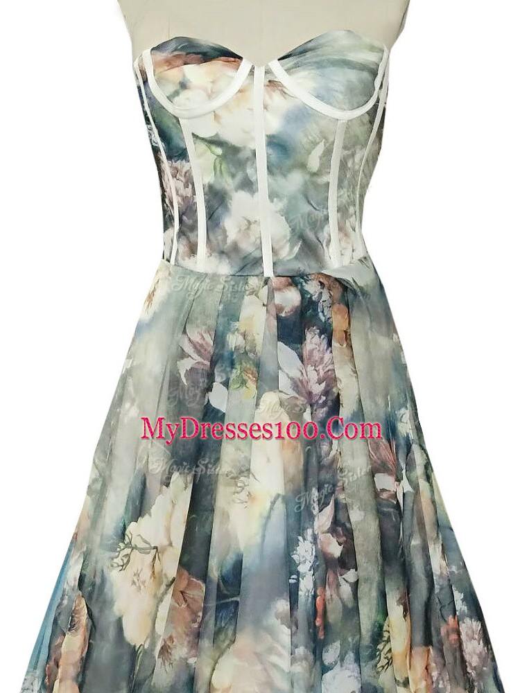Discount Multi-color Sweetheart Zipper Ruching Homecoming Dress Sleeveless