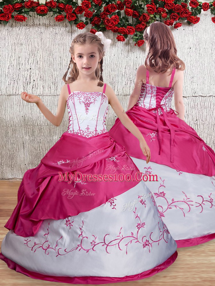 Pretty Floor Length White Quinceanera Dress Strapless Sleeveless Lace Up