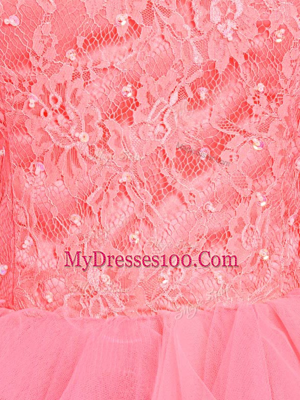 Simple Sweetheart Sleeveless Tulle Homecoming Dress Lace and Appliques Lace Up