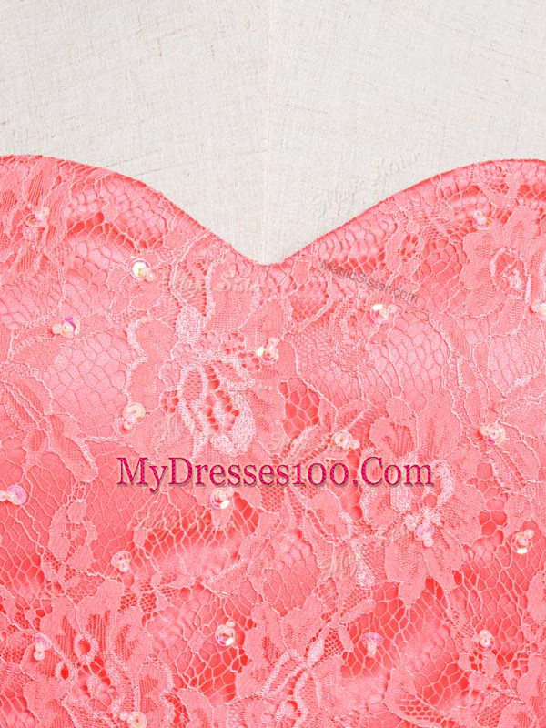 Simple Sweetheart Sleeveless Tulle Homecoming Dress Lace and Appliques Lace Up