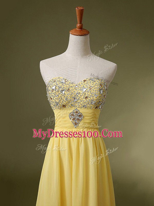 Stylish Baby Blue Dress for Prom Prom and Military Ball and Sweet 16 with Beading and Ruching Sweetheart Sleeveless Lace Up