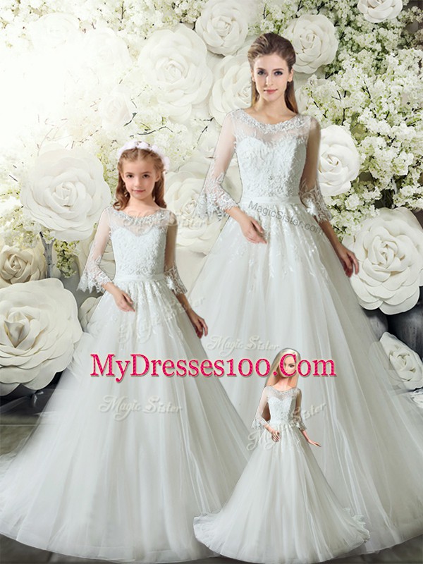 Charming White A-line Lace Quince Ball Gowns Zipper Tulle Sleeveless