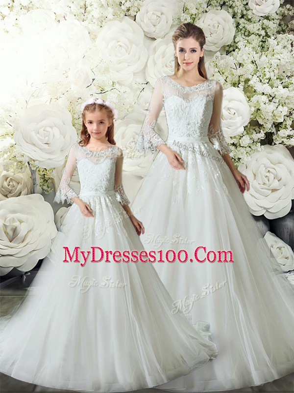 Charming White A-line Lace Quince Ball Gowns Zipper Tulle Sleeveless