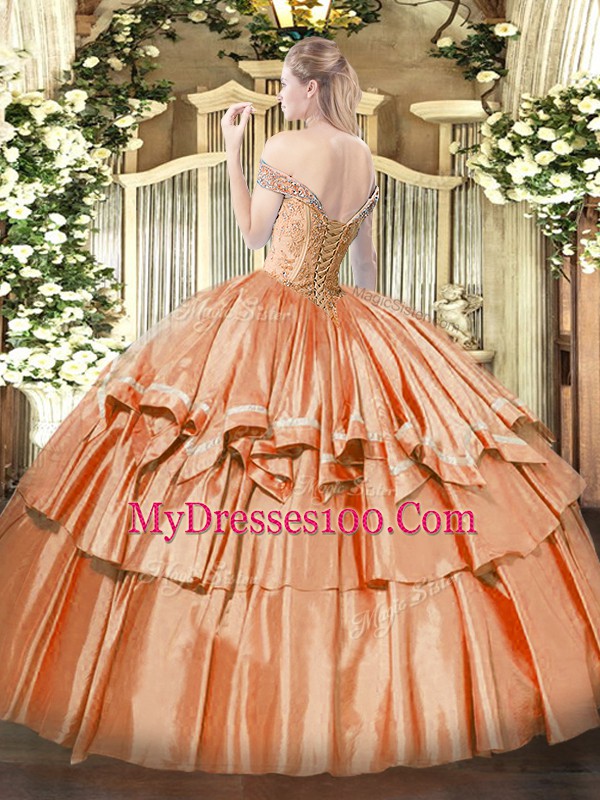 Eye-catching Sleeveless Beading and Ruffled Layers Floor Length Quinceanera Dresses