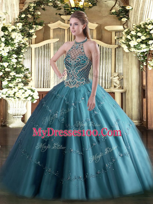Sumptuous Sleeveless Beading Lace Up 15 Quinceanera Dress