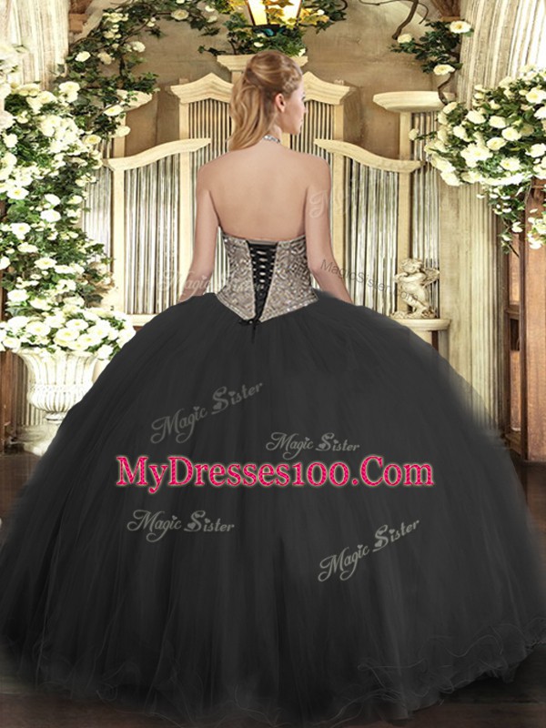 New Style Apple Green Lace Up Quinceanera Gown Beading Sleeveless Floor Length