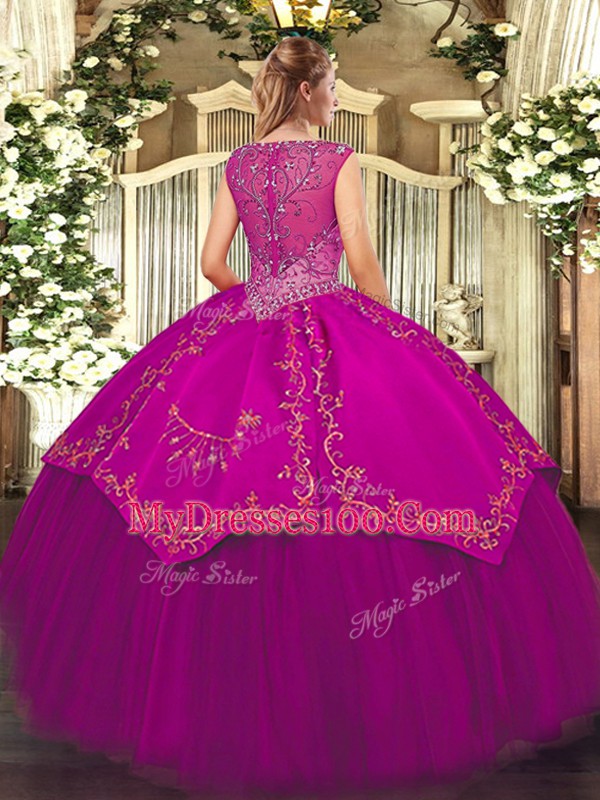 Artistic Green Zipper V-neck Beading and Embroidery Quinceanera Dress Taffeta and Tulle Sleeveless