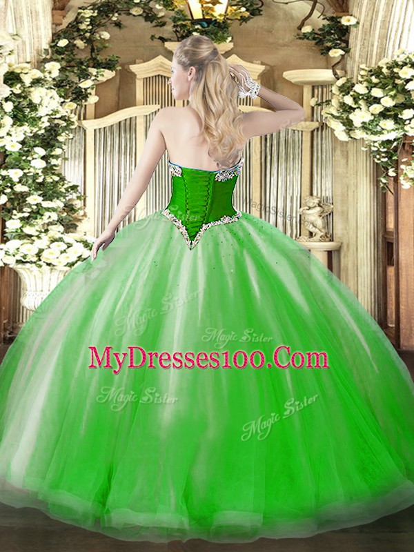 Edgy Floor Length Lace Up Sweet 16 Quinceanera Dress Fuchsia for Military Ball and Sweet 16 and Quinceanera with Beading and Ruffles