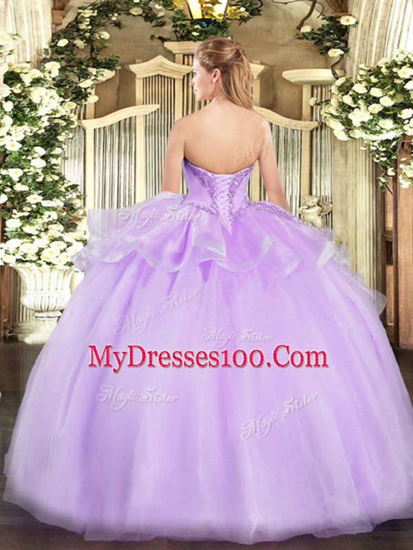 Fine Champagne V-neck Lace Up Beading Quinceanera Dresses Sleeveless