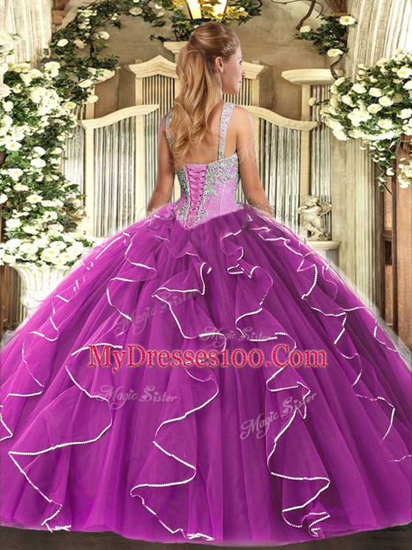 Hot Selling Teal V-neck Neckline Beading Quinceanera Gowns Sleeveless Lace Up